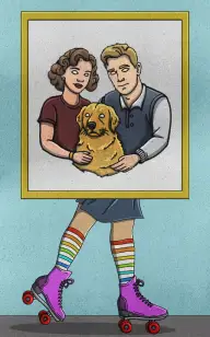 Family on Rollerblades