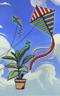 Flower with Flying Colors