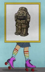 Artifact on Rollerblades