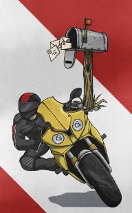 Two Wheels, One Mailbox