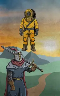 A Knight's Path to His Diver