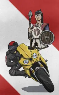 Two Wheels, One Knight