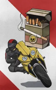 Two Wheels, One Cigarette