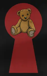 Bear Peeping Through the Keyhole