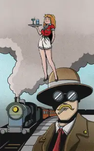 Crime on the Waitress Express