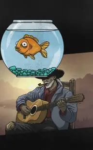 A Cowboy's Singing Fish Bowl