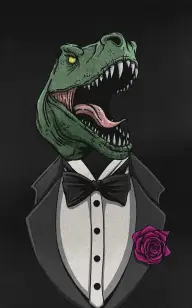 Dinosaur in a Suit
