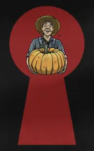 Farmer Peeping Through the Keyhole