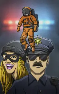 Bad Astronaut Under Arrest