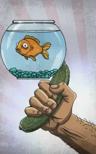 Squeezing Fish Bowl