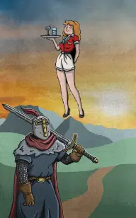 A Knight's Path to His Woman