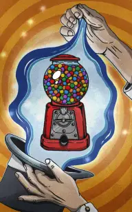 A Magician's Trusty Gum Machine