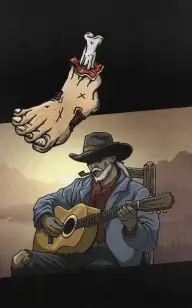 A Cowboy's Singing Big Toe