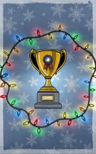 Trophy Wrapped in Lights