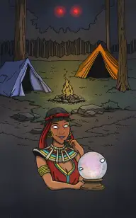 A Scary Crystal Ball in the Tent