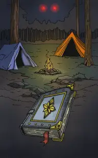 A Scary Tome in the Tent
