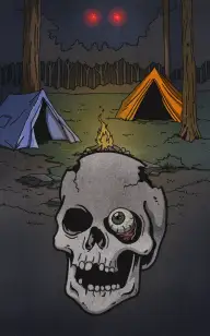A Scary Skeleton in the Tent