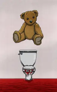 A Dead Teddy Bear in Stall 66