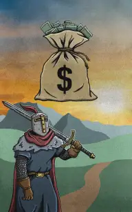 A Knight's Path to His Cash