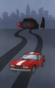 Murdered Sports Car on 38th Street