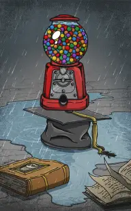 Gum Machine in Detention