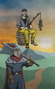 A Knight's Path to His Fisherman
