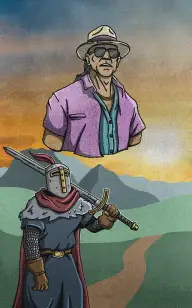 A Knight's Path to His Uncle