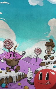 Astronaut in Candy Land