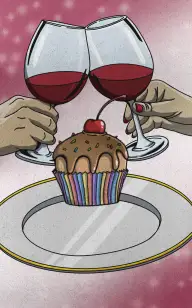 Table for Two with Our Cupcake