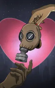 Gas Mask Between Our Hearts