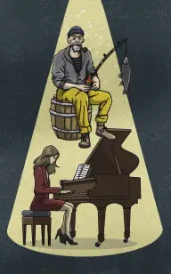 She Played as the Sailor Waited