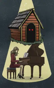 She Played as the Kennel Waited