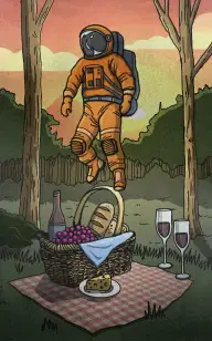 Our Spaceman's First Date