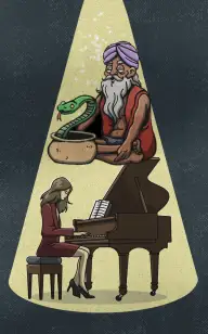 She Played as the Snake Waited