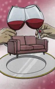 Table for Two with Our Love Seat