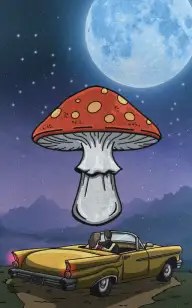 Kissing My Mushroom Under the Moon