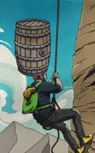 Climbing Barrel Mountain