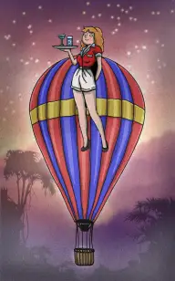 The Waitress Carried by the Wind