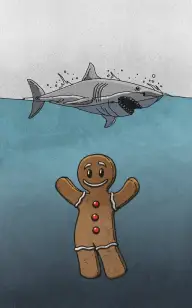 Gingerbread Shark Bait