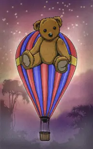 Kissing My Stuffed Toy in the Sky