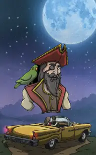 Kissing My Pirate Under the Moon