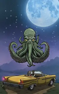 Kissing My Octopus Under the Moon