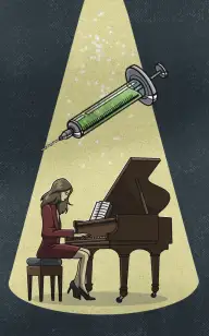 She Played as the Serum Waited