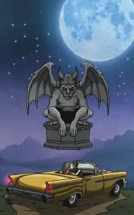 Kissing My Gargoyle Under the Moon