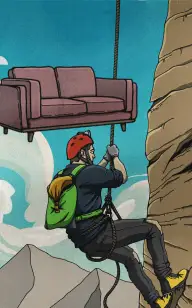 Climbing Sofa Mountain