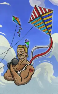 Weightlifter Up with the Wind