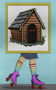 Doghouse on Rollerblades