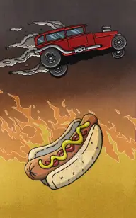 The Blaze Hot Dog Rider