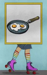 Roller Frying Pan Disco