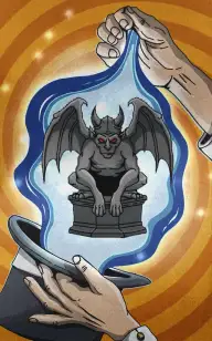 A Magician's Trusty Statue